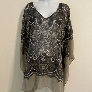 Michael Michael Kors pull over poncho sheer L/XL